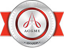 Silver ACGME Awards seal with red ribbon