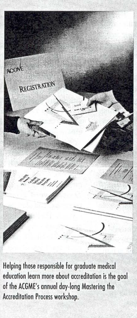 Materials from the 1990 Mastering the Accreditation Process workshop
