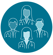 illustrated group of doctors
